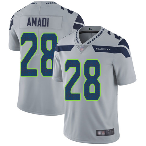 Seattle Seahawks Limited Grey Men Ugo Amadi Alternate Jersey NFL Football #28 Vapor Untouchable->seattle seahawks->NFL Jersey